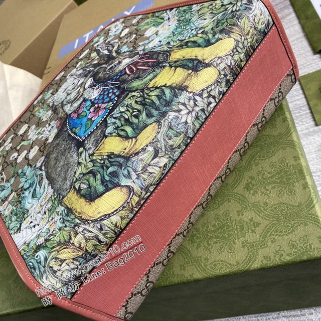 Gucci新款女包 古馳GG系列2021新款兒童托特購包購物袋 Gucci方形復古手提袋肩背包 605614  ydg3226